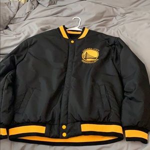 A reversible Stephen curry / Warriors jacket.
